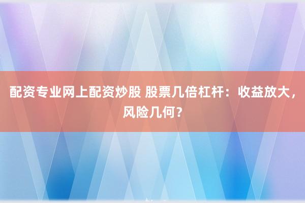 配资专业网上配资炒股 股票几倍杠杆：收益放大，风险几何？