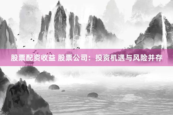 股票配资收益 股票公司：投资机遇与风险并存