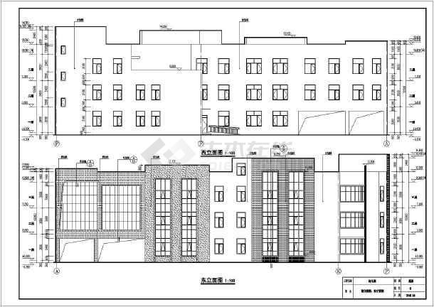 某框架砖混复杂幼儿园建筑结构施工图图片2